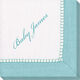 Robin's Egg Blue Border Caspari Napkins Image 2 of 2